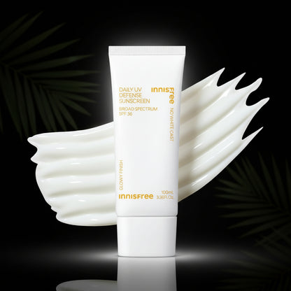 innisfree Daily UV Defense Sunscreen Broad Spectrum SPF 36, Invisible Korean Sunscreen for Face with No White Cast