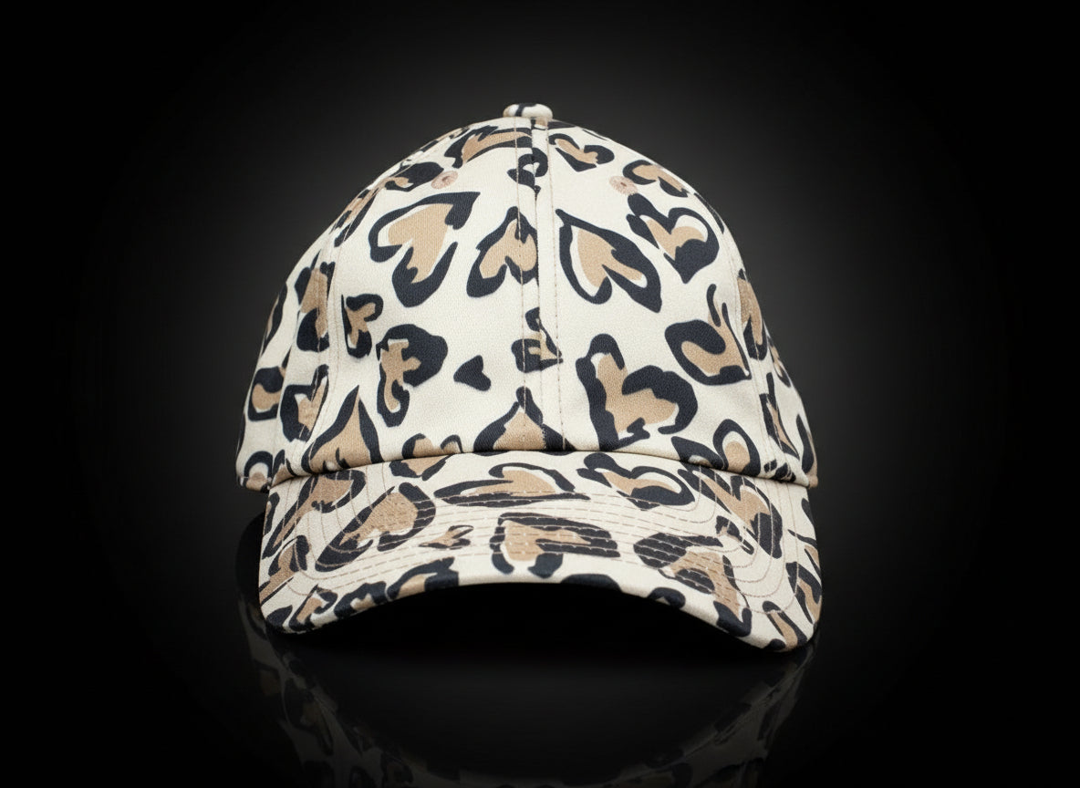 Leopard Hearts Cap