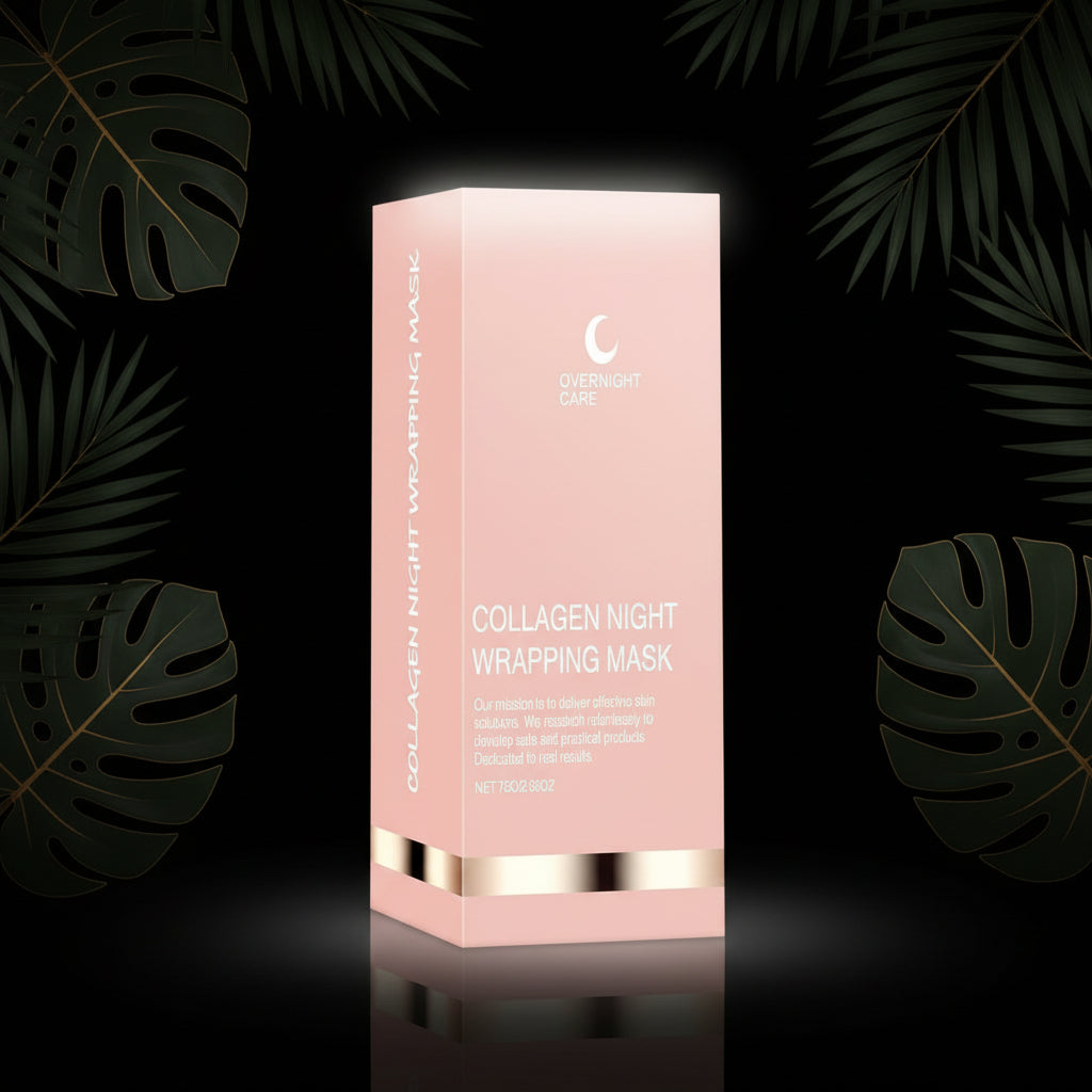 Collageen Nacht Wrapping Masker, 2 Stuks Koreaanse Huidverzorging Collageen Gezicht Overnacht Gezichtsmasker, Collageen Nacht Wrap Masker Gezichtsmasker, Gehydrolyseerd Collageen Gezichtsmasker