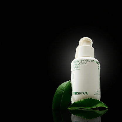 innisfree Green Tea Seed Hyaluronic Serum with Panthenol and Niacinamide, Korean Face Serum for Hydration and Glow