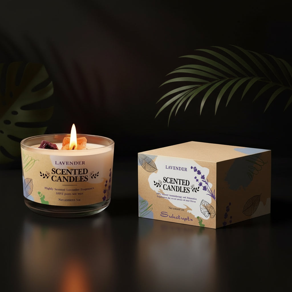 Gifts for Women, Birthday Gifts for Women Spa Gifts for Women Self Care Gift Baskets Christmas Gifts Relaxing Bath Set with Crystal Scented Candle for Mom Sister Wife Friendship