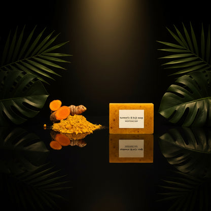 Addyskincare Lemon Turmeric Kojic Soap Fragrance, Lemon Turmeric Soap for Face and Body (1 Pcs)