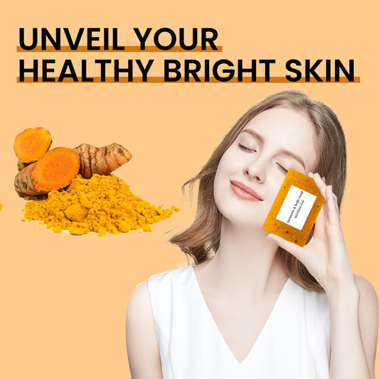Addyskincare Lemon Turmeric Kojic Soap Fragrance, Lemon Turmeric Soap for Face and Body (1 Pcs)