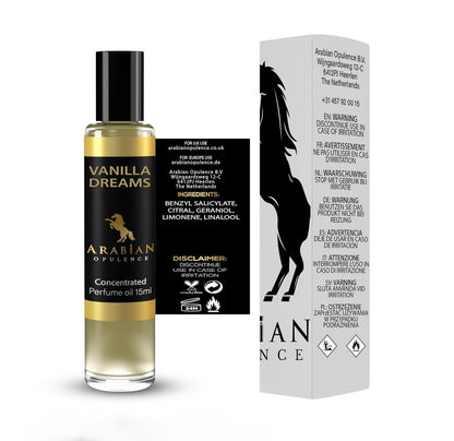 FR99 Vanilla Dreams Roll-on Perfume Oil for Women, Luxurious and Concentrated Long Lasting Perfume Oil, Alcohol-Free Travel Size Body Scent for All-Day Freshness (15ml)