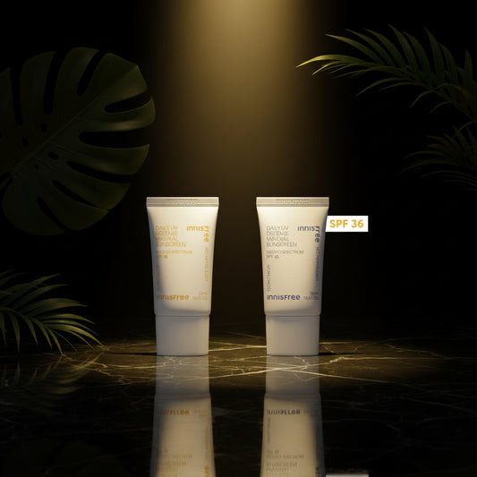innisfree Daily UV Defense Sunscreen Broad Spectrum SPF 36, Invisible Korean Sunscreen for Face with No White Cast