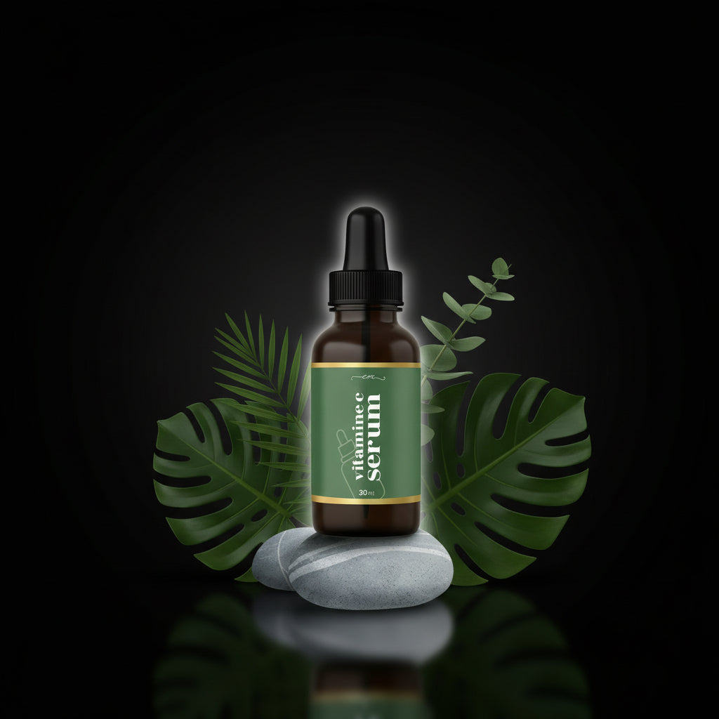 Jade Roller with Gua Sha and Vitamin C Serum - Aloe Vera & Retinol - Facial Roller - 100% Pure Jade Stone Facial Massage - Anti-Aging Massage Set