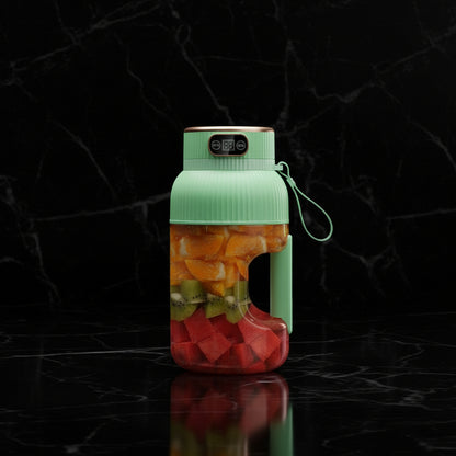 large portable blender,powerful motor driving ten-blade cutter head, dual large-capacity batteries, TYPE-C fast charging head, 42Oz (1200ml) large capacity (WHITE WITH LID)