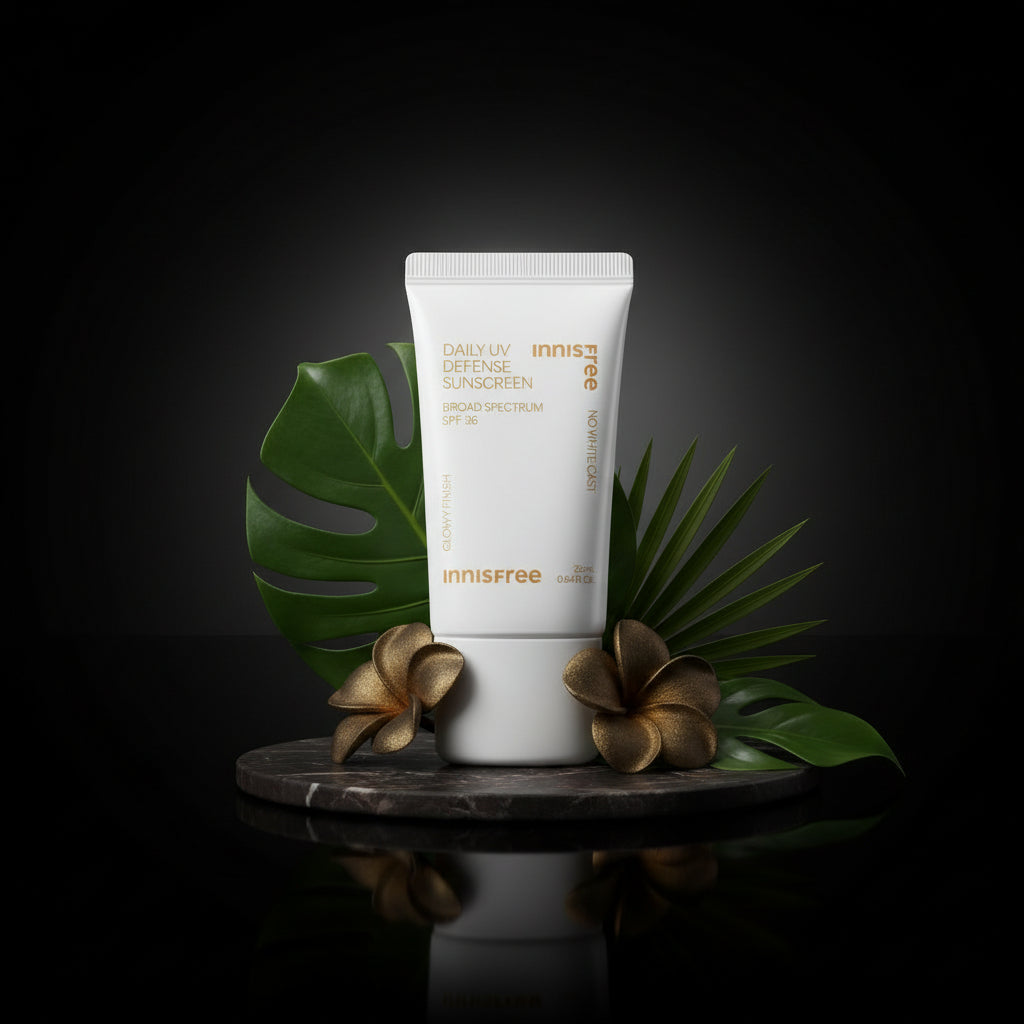 innisfree Daily UV Defense Sunscreen Broad Spectrum SPF 36, Invisible Korean Sunscreen for Face with No White Cast