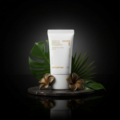 innisfree Daily UV Defense Sunscreen Broad Spectrum SPF 36, Invisible Korean Sunscreen for Face with No White Cast