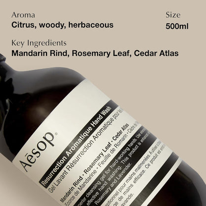 Aesop Resurrection Aromatique Hand Wash, 500 ml