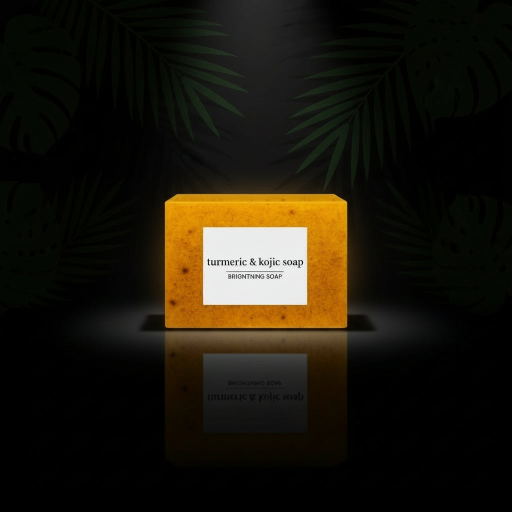 Addyskincare Lemon Turmeric Kojic Soap Fragrance, Lemon Turmeric Soap for Face and Body (1 Pcs)