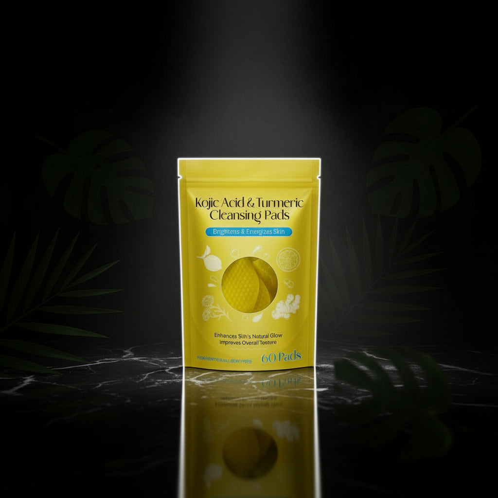 180 stuks kurkuma en kojinezuur pads voor het gezicht, kurkumazuur en kojinezuur, reinigingspads voor kurkuma, schuimrubberen pads