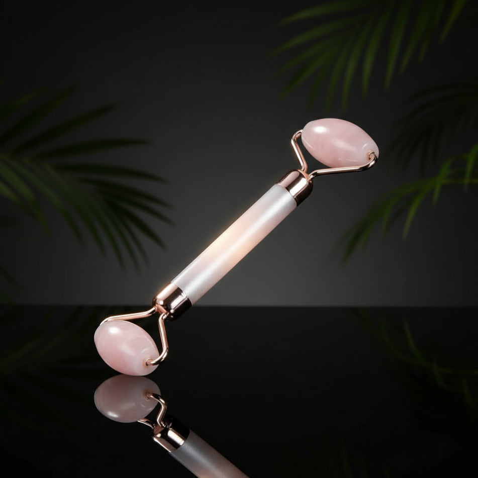 1 Set Jade Massager Natural Jade Roller Facial Roller Massager Vibrating Facial Roller Tools For Facial Massage Crystal Stick 3D Zinc Alloy The Face