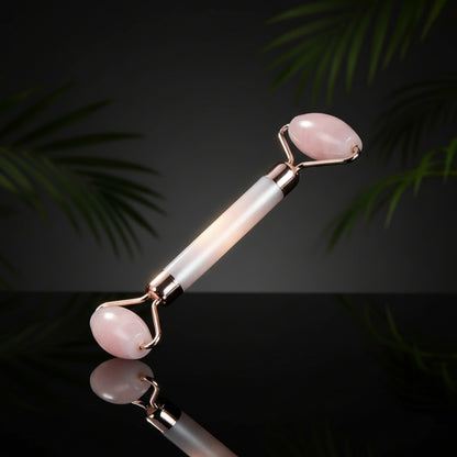 1 Set Jade Massager Natural Jade Roller Facial Roller Massager Vibrating Facial Roller Tools For Facial Massage Crystal Stick 3D Zinc Alloy The Face