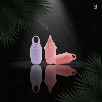 Ice Roller 3 Pieces, Reusable Silicone Facial Ice Hedgehog for Skin Care, Pore Reduction, Refreshment, Massage, Pink 1 + Purple 2