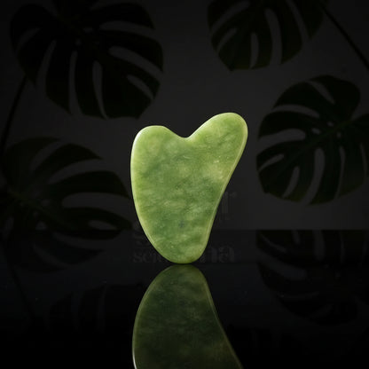 Jade Roller with Gua Sha and Vitamin C Serum - Aloe Vera & Retinol - Facial Roller - 100% Pure Jade Stone Facial Massage - Anti-Aging Massage Set