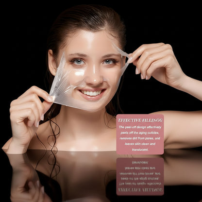 Collageen Nacht Wrapping Masker, 2 Stuks Koreaanse Huidverzorging Collageen Gezicht Overnacht Gezichtsmasker, Collageen Nacht Wrap Masker Gezichtsmasker, Gehydrolyseerd Collageen Gezichtsmasker