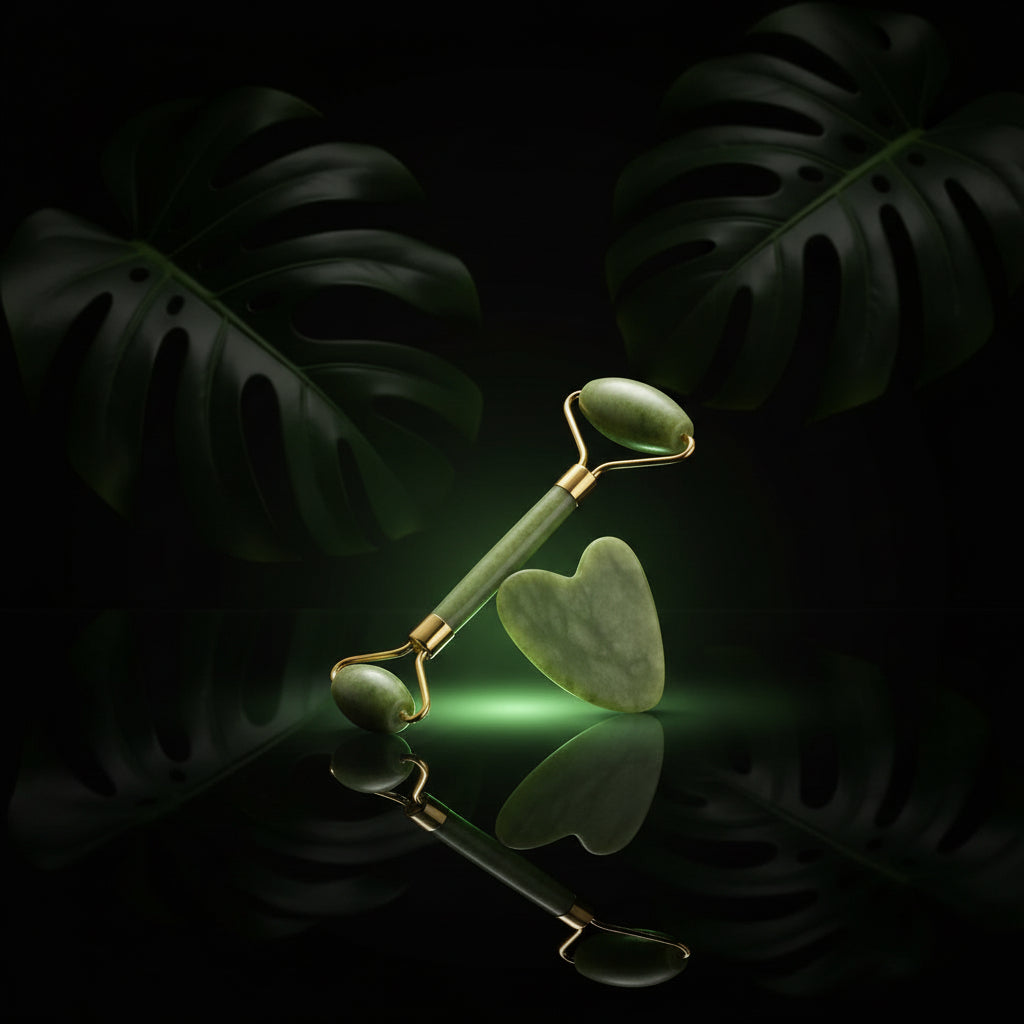 Jade Roller for Face Massager,Anti-Aging Face Natural Jade Stone Roller Massage