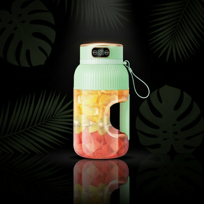 large portable blender,powerful motor driving ten-blade cutter head, dual large-capacity batteries, TYPE-C fast charging head, 42Oz (1200ml) large capacity (WHITE WITH LID)