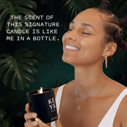 Keys Soulcare Salie + havermelkkaars, enkele lont huisgeur, kalmerend + ontspannende geur voor lichaam en geest, sojawas, veganistisch, dierproefvrij, 7,5 oz