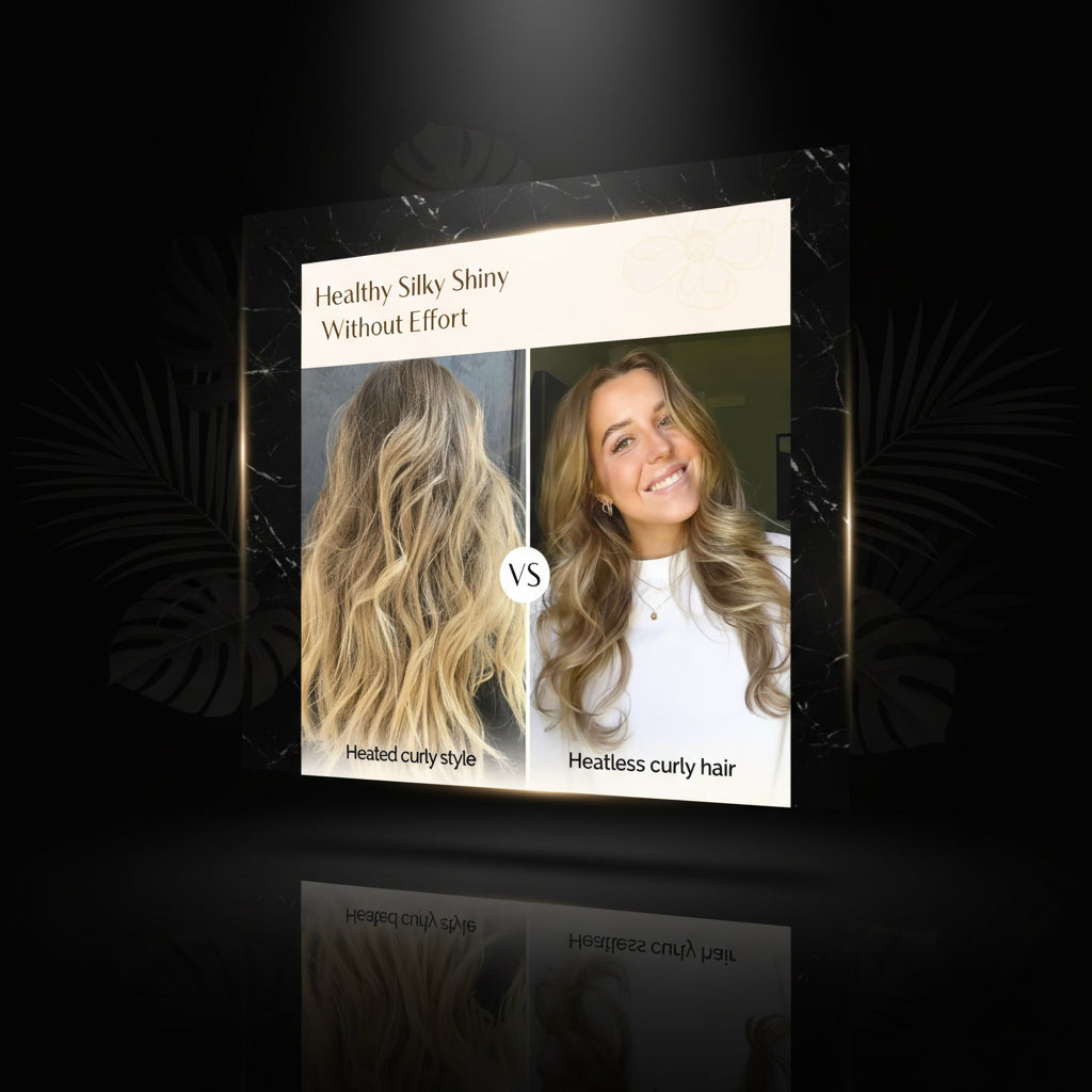 Heatless Hair Curler, Heatless Curls Overnight, No Heat Heatless Curling Rod Headband, Heatless Hair Curlers to Sleep In, 4PCS Rods with Hook for Most Hair Types