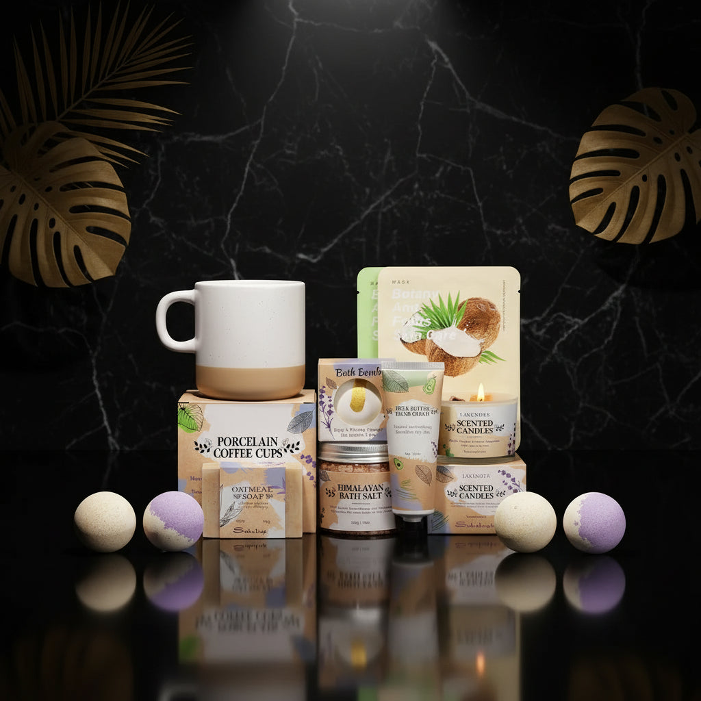 Gifts for Women, Birthday Gifts for Women Spa Gifts for Women Self Care Gift Baskets Christmas Gifts Relaxing Bath Set with Crystal Scented Candle for Mom Sister Wife Friendship