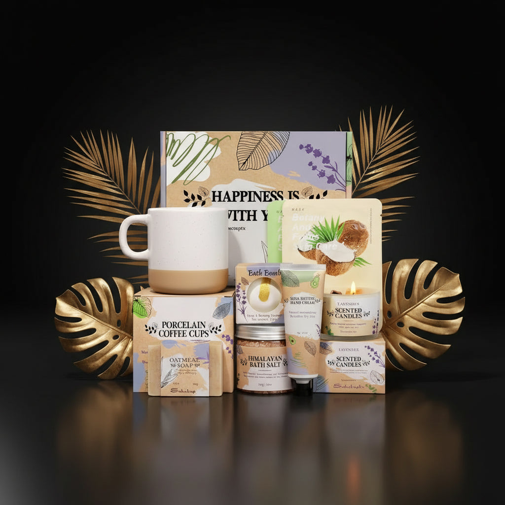 Gifts for Women, Birthday Gifts for Women Spa Gifts for Women Self Care Gift Baskets Christmas Gifts Relaxing Bath Set with Crystal Scented Candle for Mom Sister Wife Friendship