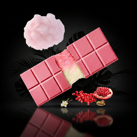 Angel Hair Chocoladeroze - met granaatappel, vanillesmaak, engelenhaar suikerspin & pistachecrème - reep 60 gram - Dubai Chocolate 2.0