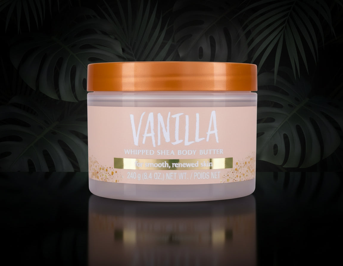 Tree Hut Vanilla Whipped Shea Body Butter | Long-lasting Hydration Leaves Skin Feeling Soft & Moisturized | Lightweight | Nourishing Essential Body Care | 8.4 fl oz.