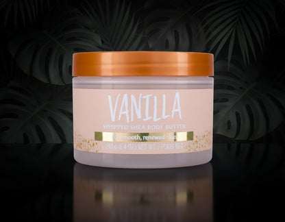 Tree Hut Vanilla Whipped Shea Body Butter | Long-lasting Hydration Leaves Skin Feeling Soft & Moisturized | Lightweight | Nourishing Essential Body Care | 8.4 fl oz.