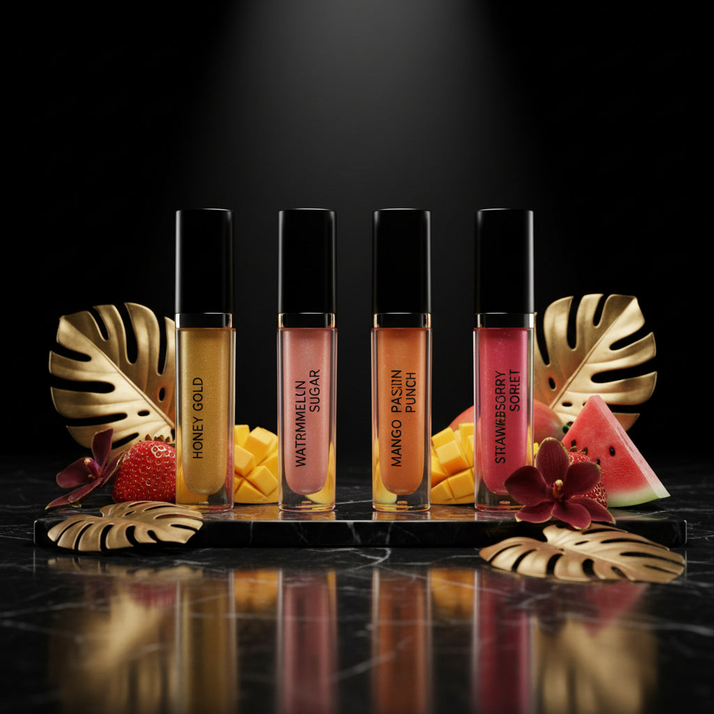 Gisou Honey Infused Hydrating Lip Oil, Nourishing Lip Moisturizer for Dry Lips, High Shine, Smooth Finish, Clear Golden Glow Shade, Fresh Honey Scent, Honey Gold, 8ml