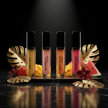 Gisou Honey Infused Hydrating Lip Oil, Nourishing Lip Moisturizer for Dry Lips, High Shine, Smooth Finish, Clear Golden Glow Shade, Fresh Honey Scent, Honey Gold, 8ml