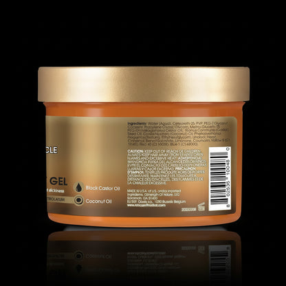 African Pride Black Castor Miracle Extra Hold Braid, Loc, Twist Gel, Tames Frizz & Edges, No Parabens, Sulfates, Mineral Oil or Petrolatum, Contains Black Castor & Coconut Oil