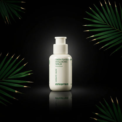 innisfree Green Tea Seed Hyaluronic Serum with Panthenol and Niacinamide, Korean Face Serum for Hydration and Glow