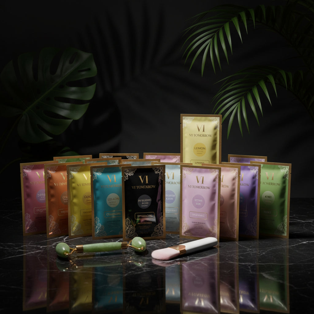 Jelly Mask for Facials - 12 Flavors Moisturizing & Brightening Jelly Face Masks | Free Jade Roller & Spatula | Bulgarian Rose, Lavender, Hyaluronic Acid, 24K Gold Face Mask Skin Care |