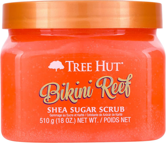 Tree Hut Reef Shea Sugar Scrub Bikini 18 oz Ultra Hydrating and Exfoliating Scrub for Nourishing Essential Body Care