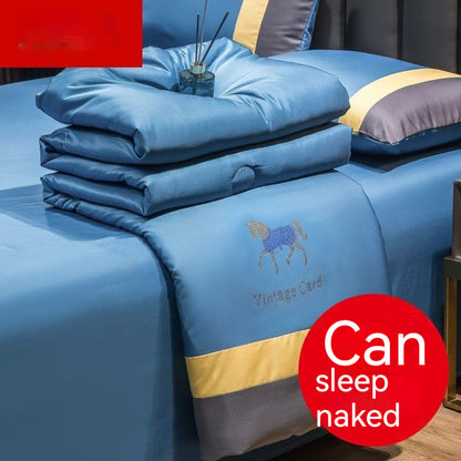Ice Silk Summer Blanket Double Summer Air Conditioning Duvet Tencel Summer Duvet Washable Single Quit