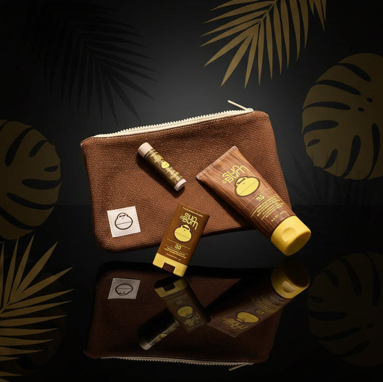 Sun Bum Road Tripper - Travel Sized Sun Care Pack with Sunscreen Lotion, Face Stick, and Lip Balm - SPF 30 Broad Spectrum UVA/UVB Protection - Hawaii 104 Act Compliant - TSA Friendly