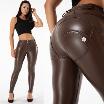 Super Skinny Vegan Leather Leggings Thermal Sexy