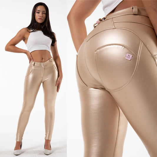 Super Skinny Vegan Leather Leggings Thermal Sexy