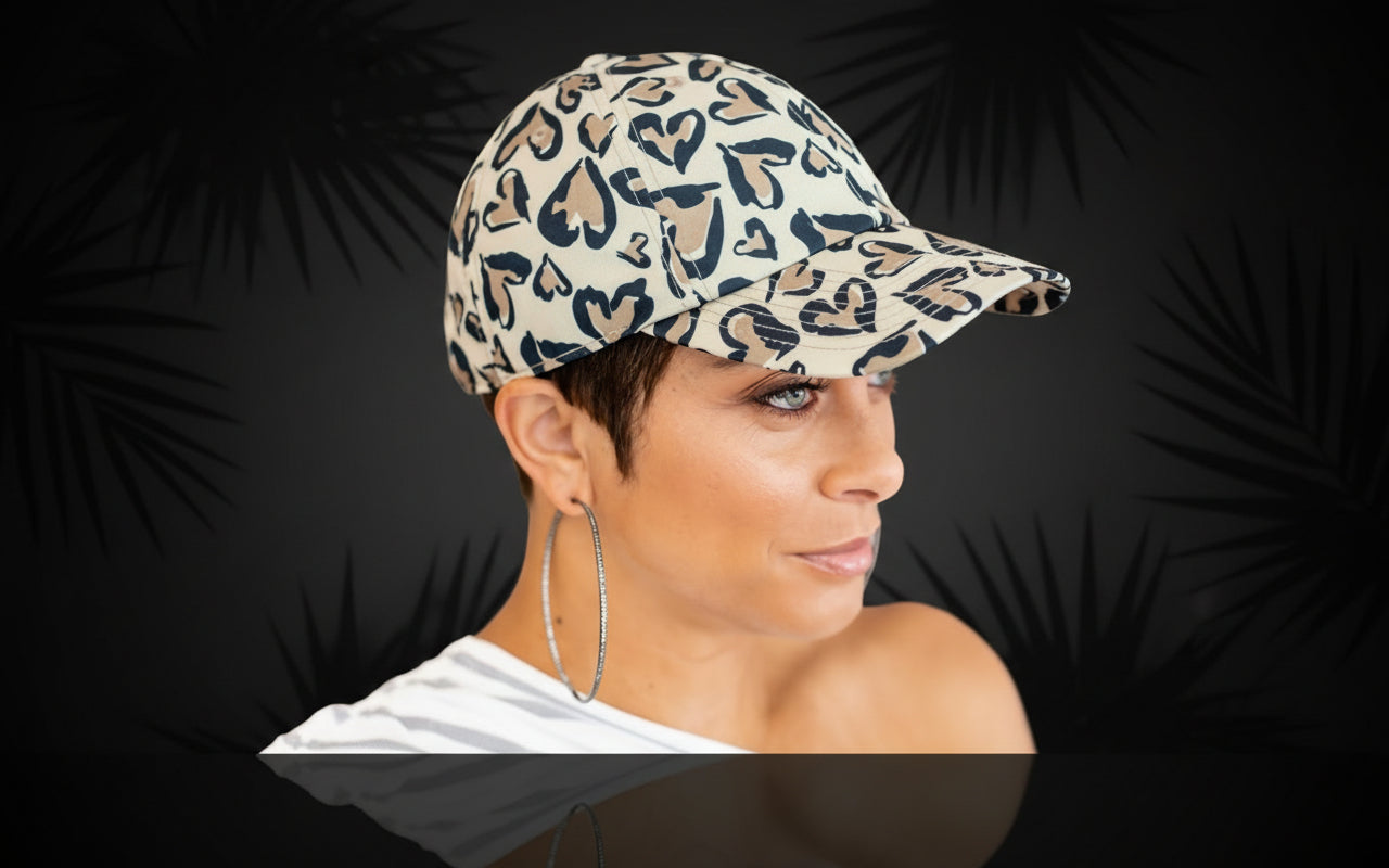 Leopard Hearts Cap