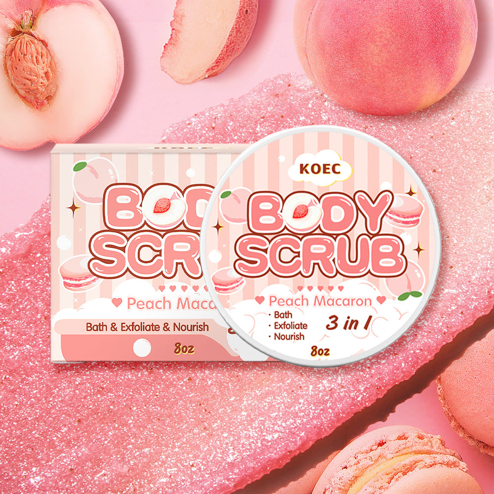 Strawberry Cake Body Scrub Cream Deep Cleansing Exfoliating