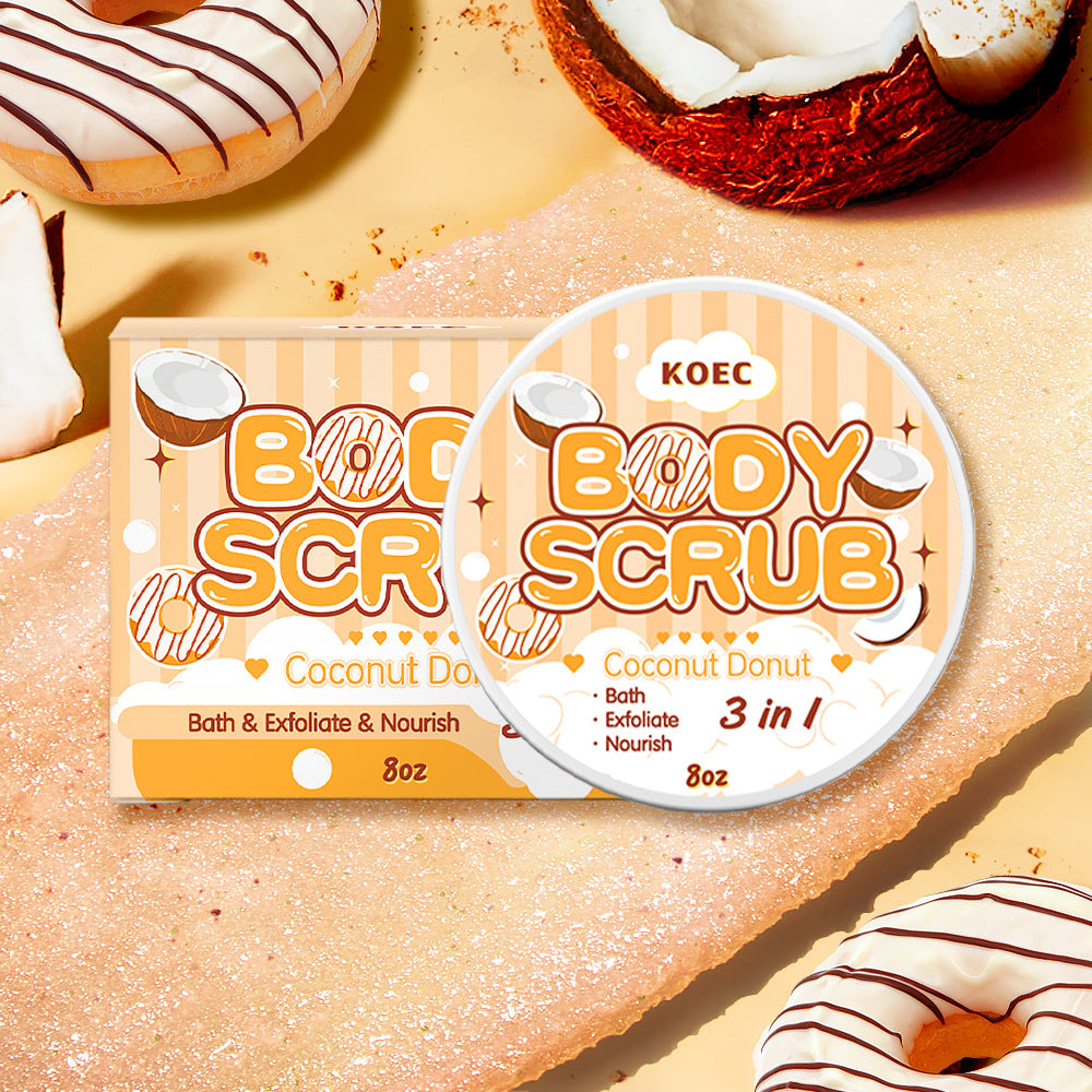 Strawberry Cake Body Scrub Cream Deep Cleansing Exfoliating