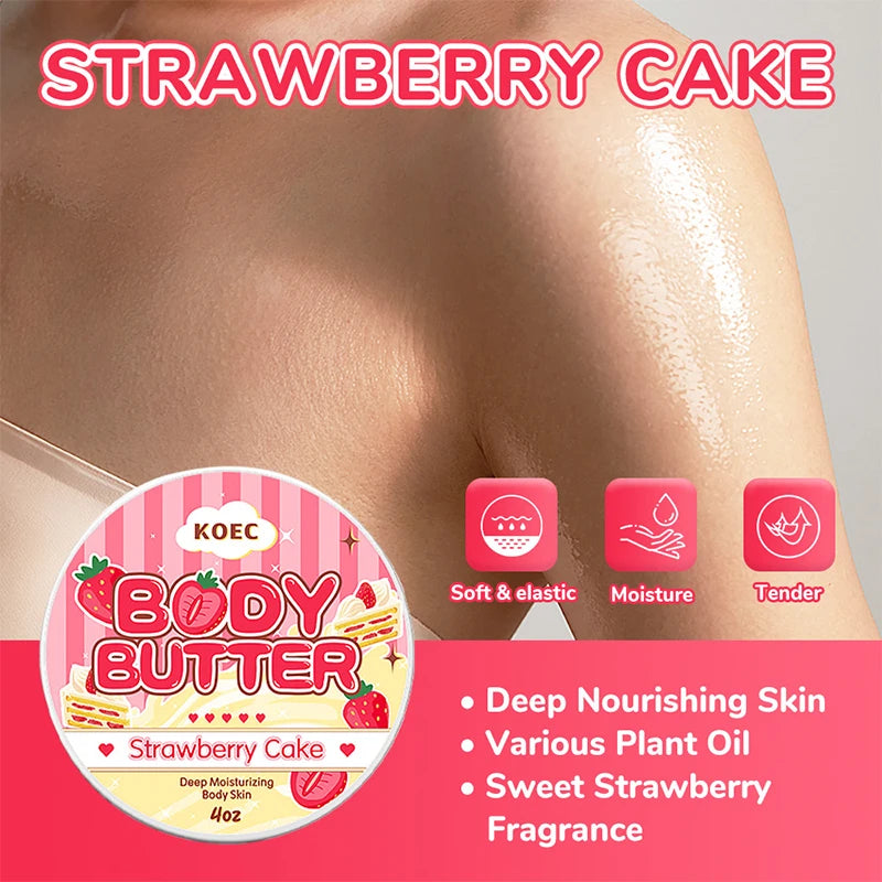 Strawberry Body Cream & Oil Set