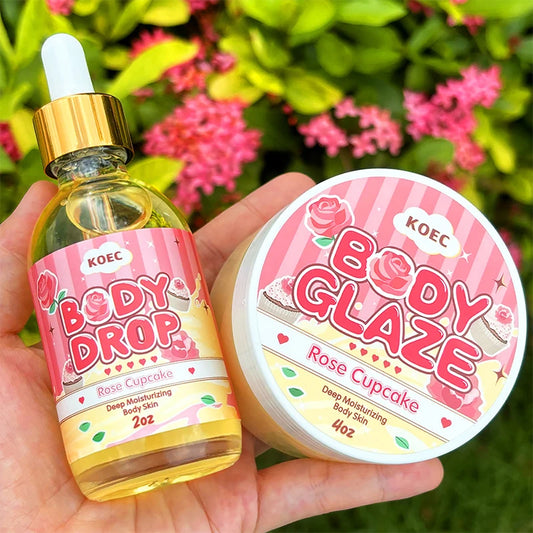 Strawberry Body Cream & Oil Set