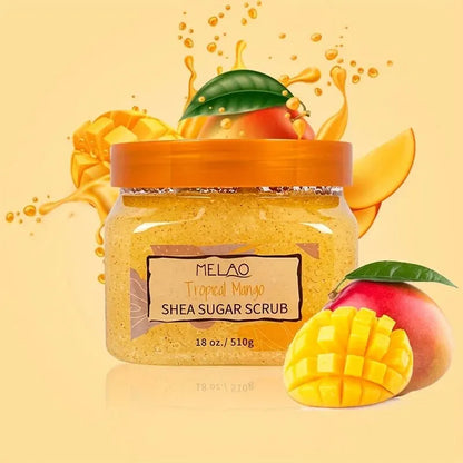 Vegan Mango Lemon Blueberry Strawberry Exfoliator Body Scrub