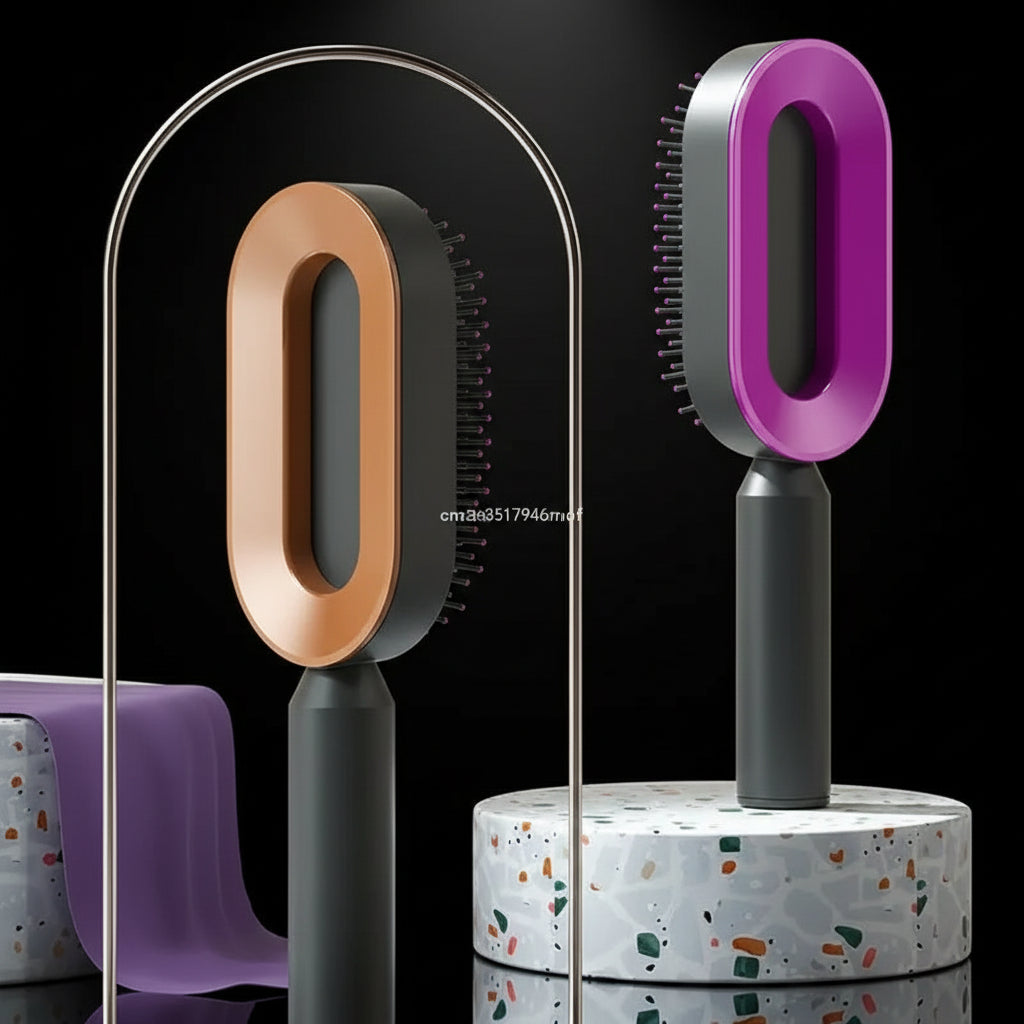 Anti-Static Detangler Hair Brush Comb Wide Tooth Scalp Massage Comb Wet & Dry Curly Hair Detangler Brush Dropship