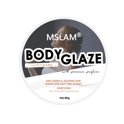Luxurious Body Glaze Whipped Body Butter - Anti-Aging Moisturizer for Silky Soft Skin