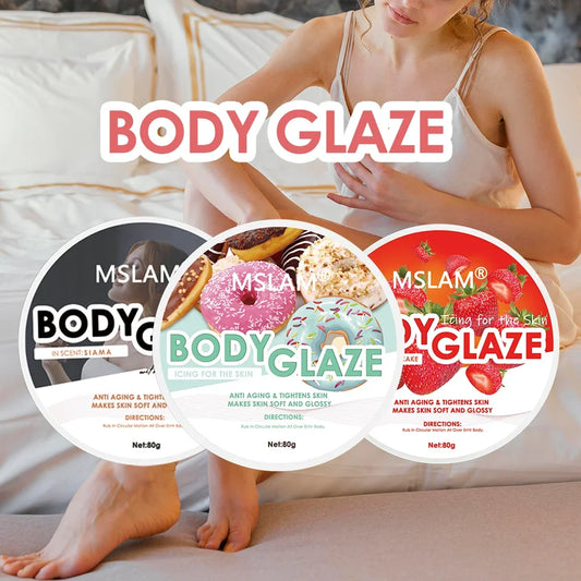 Luxurious Body Glaze Whipped Body Butter - Anti-Aging Moisturizer for Silky Soft Skin