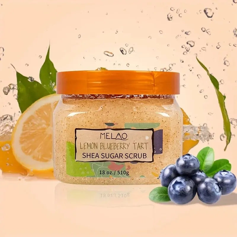 Vegan Mango Lemon Blueberry Strawberry Exfoliator Body Scrub